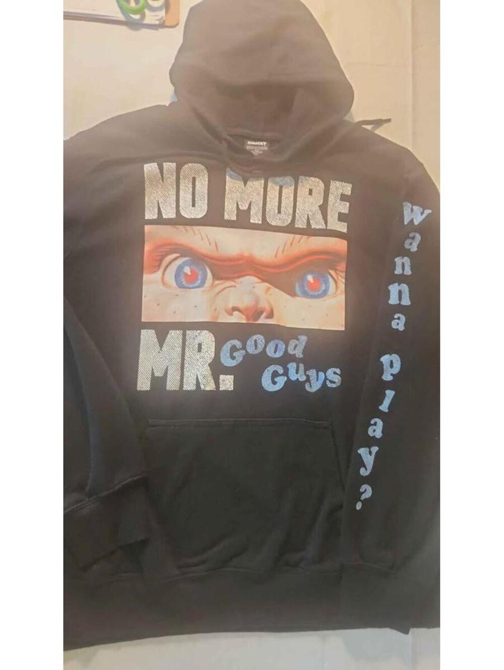 Chucky Hoodie "No More Mr Good Guys " SweatshirtXL in good condition. CL0103